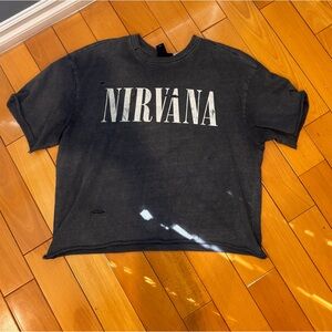 Nirvana gray Logo Tee